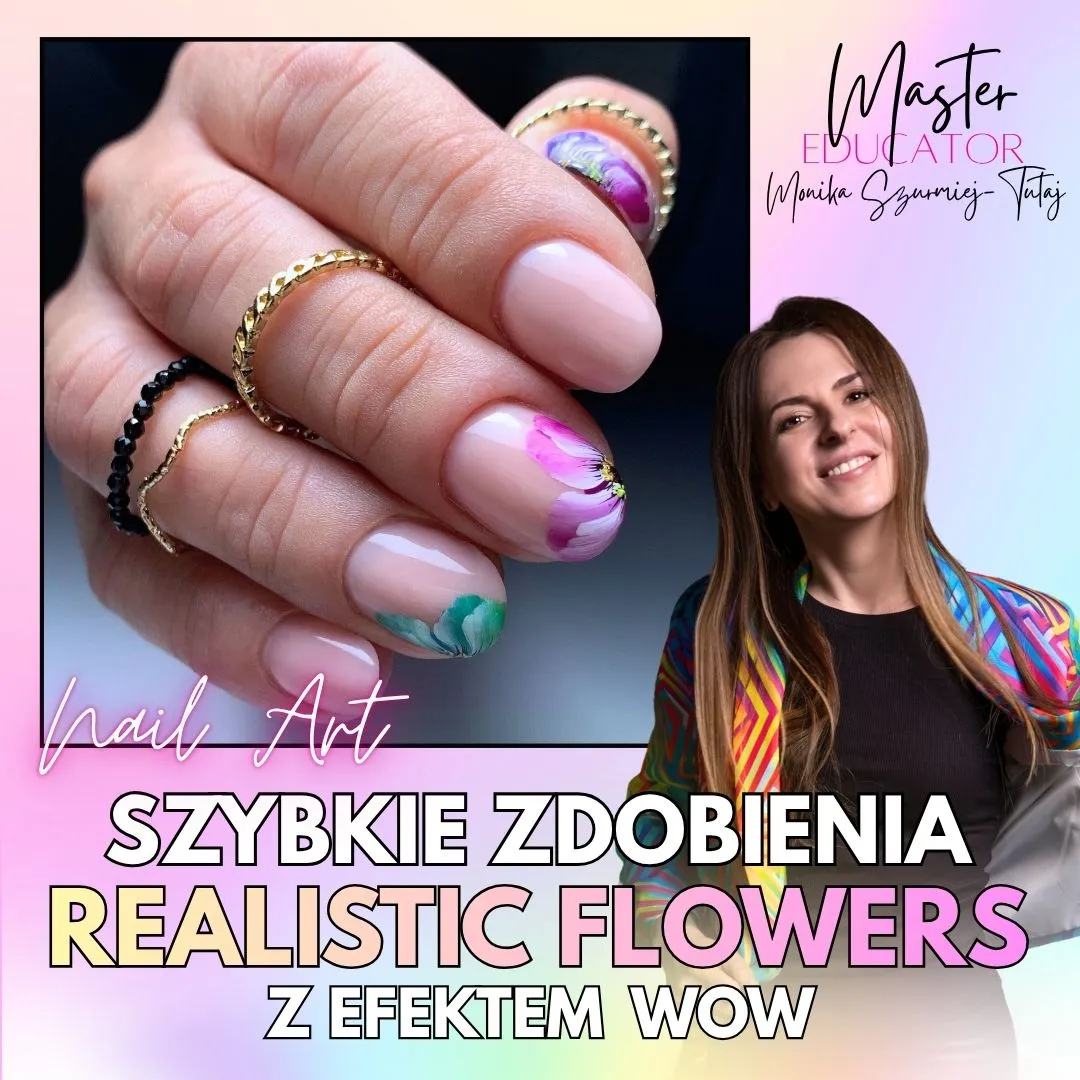 Realistic Flowers – kurs paznokci online